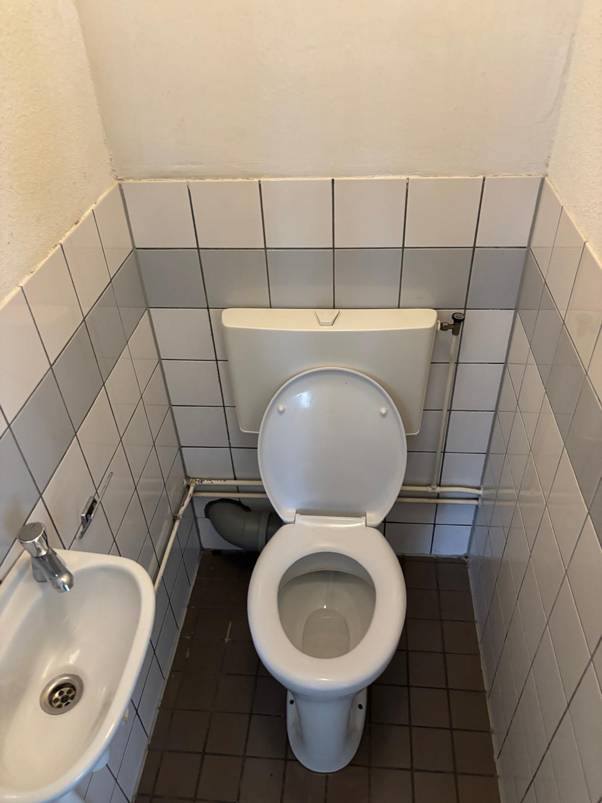 Bathroom and toilet after move-out cleaning